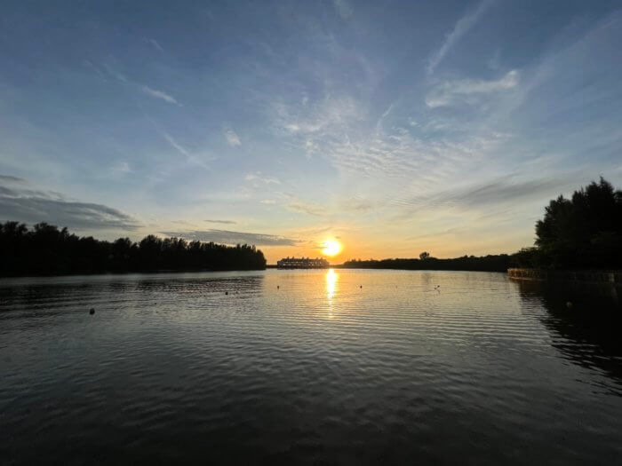sunrise over punggol park connector