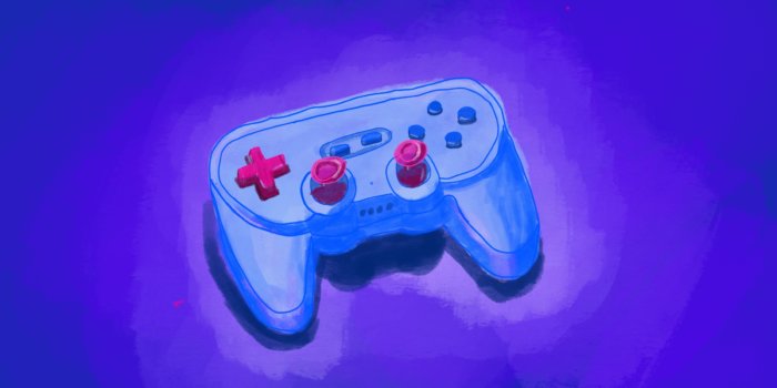 procreate drawing of a game controller