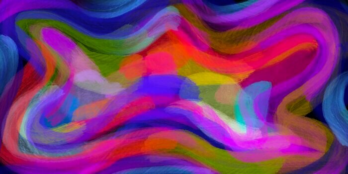 abstract digital painting of my self as a canvas