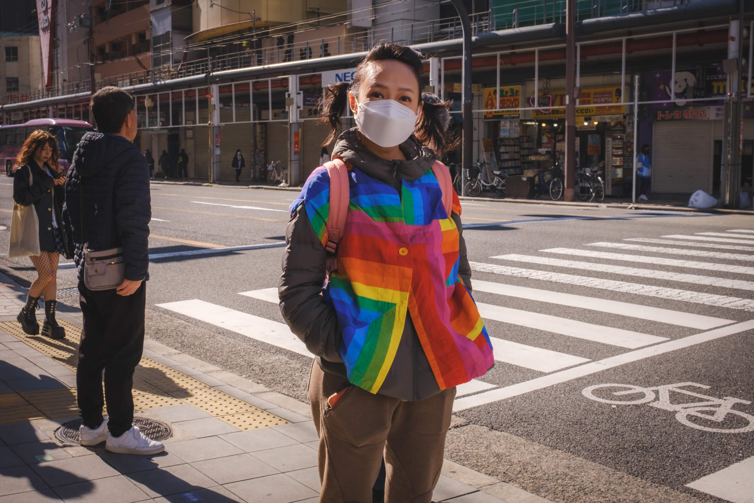 photo of my partner @ a traffic junction