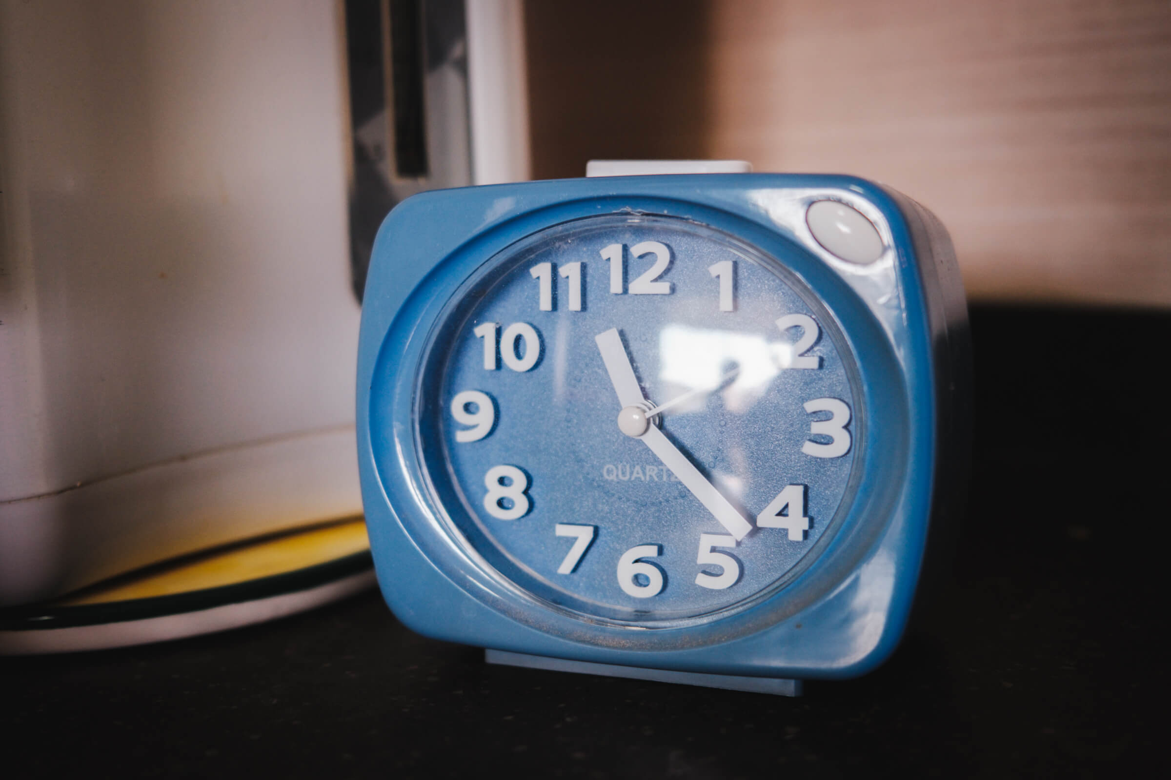 photo of a retro clock my mom uses to time her baking