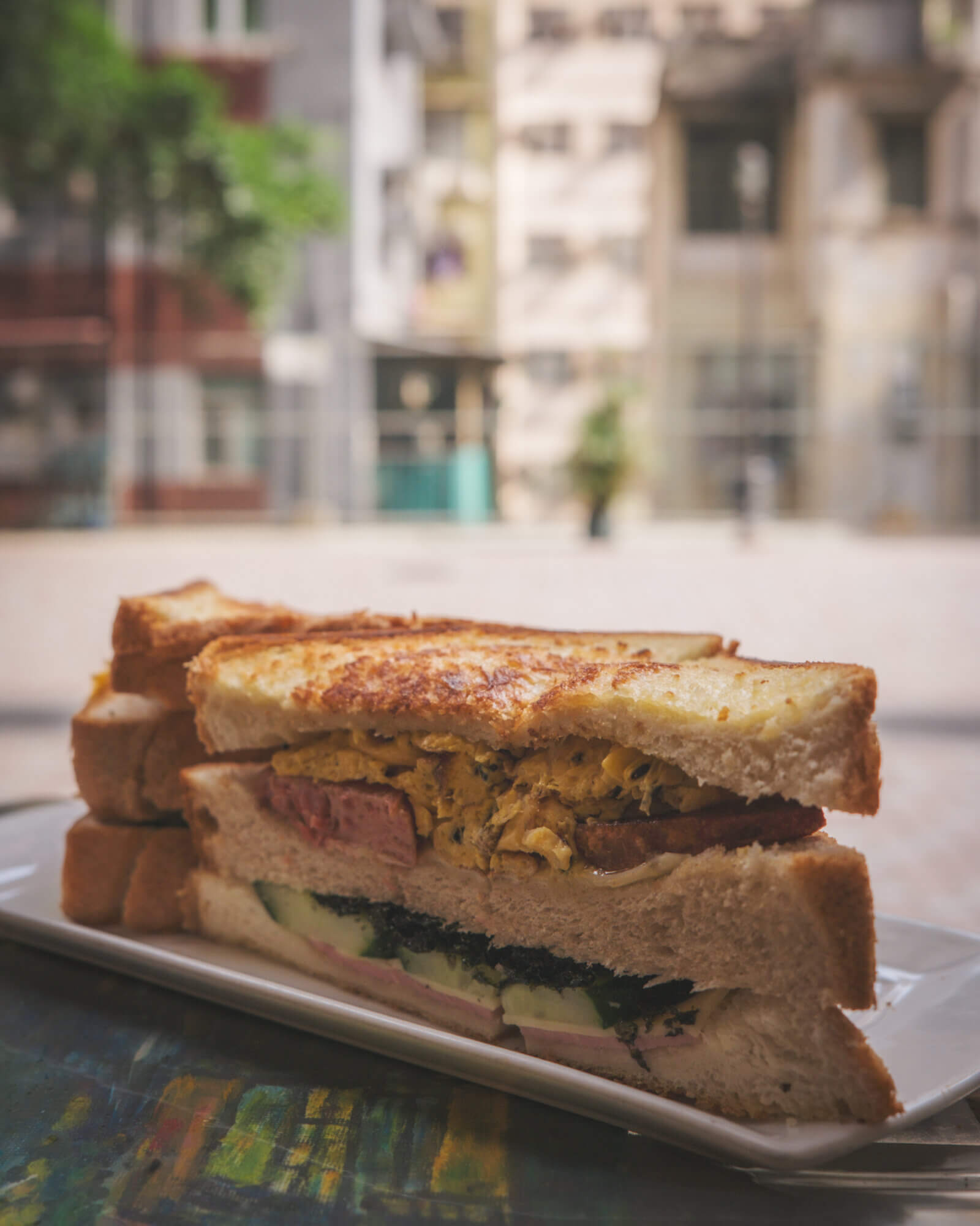 photo of a sandwich at happiness single coffee