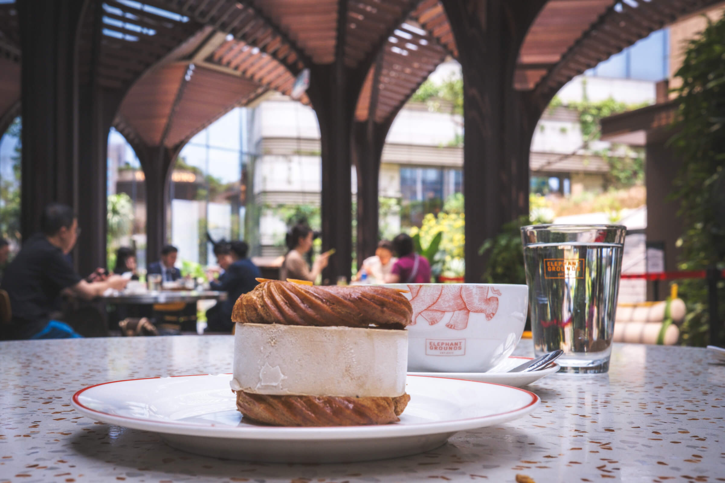photo of an ice cream sandwich at elephant grounds