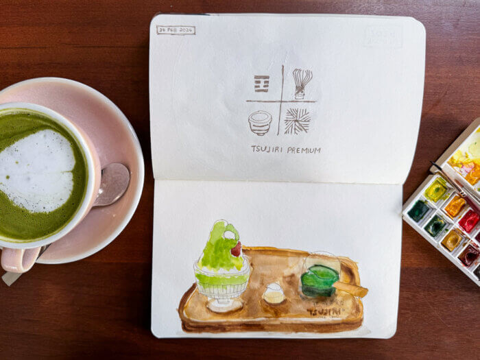 photo of matcha dessert from tsujiri