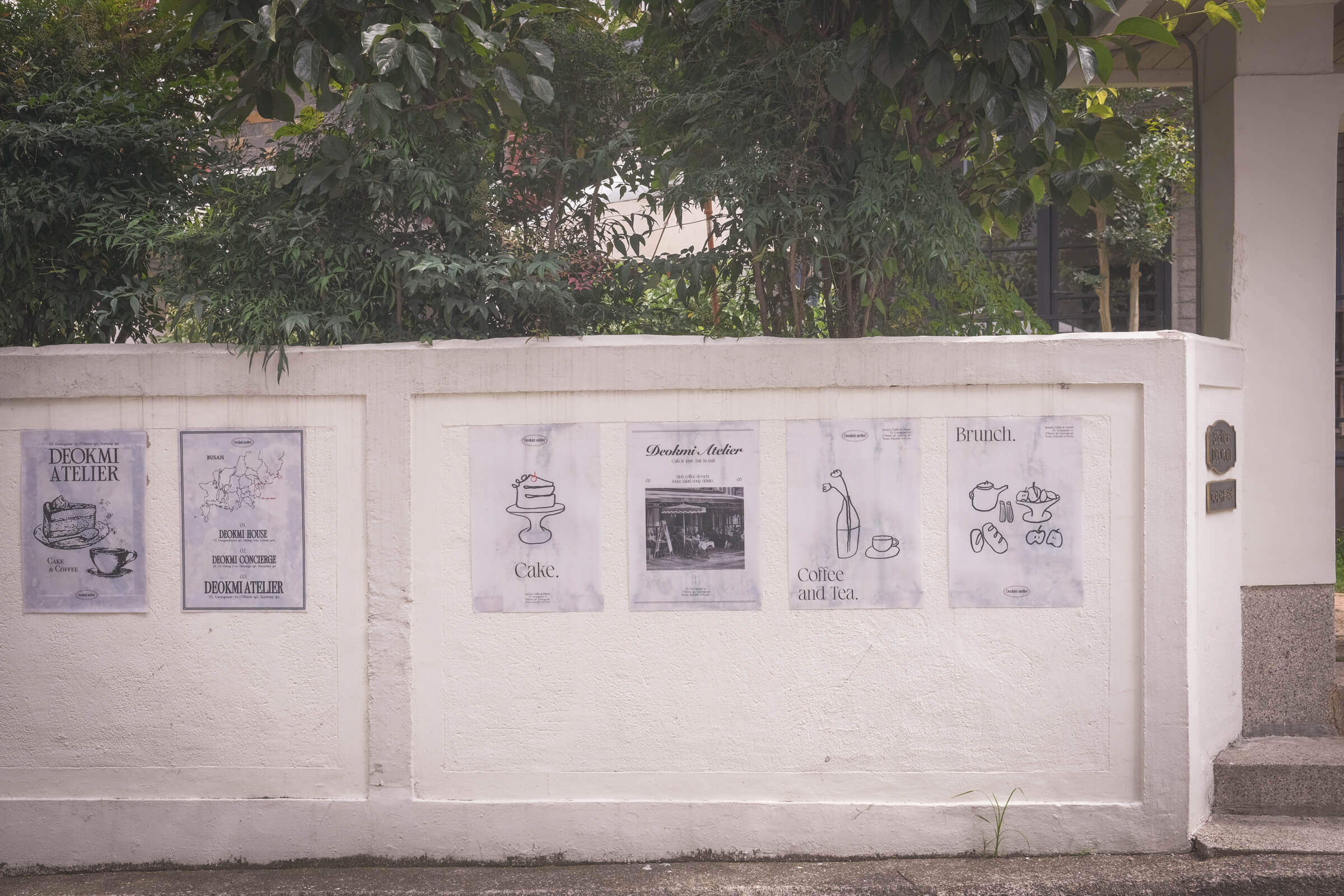 photo of posters at deokmi atelier, busan