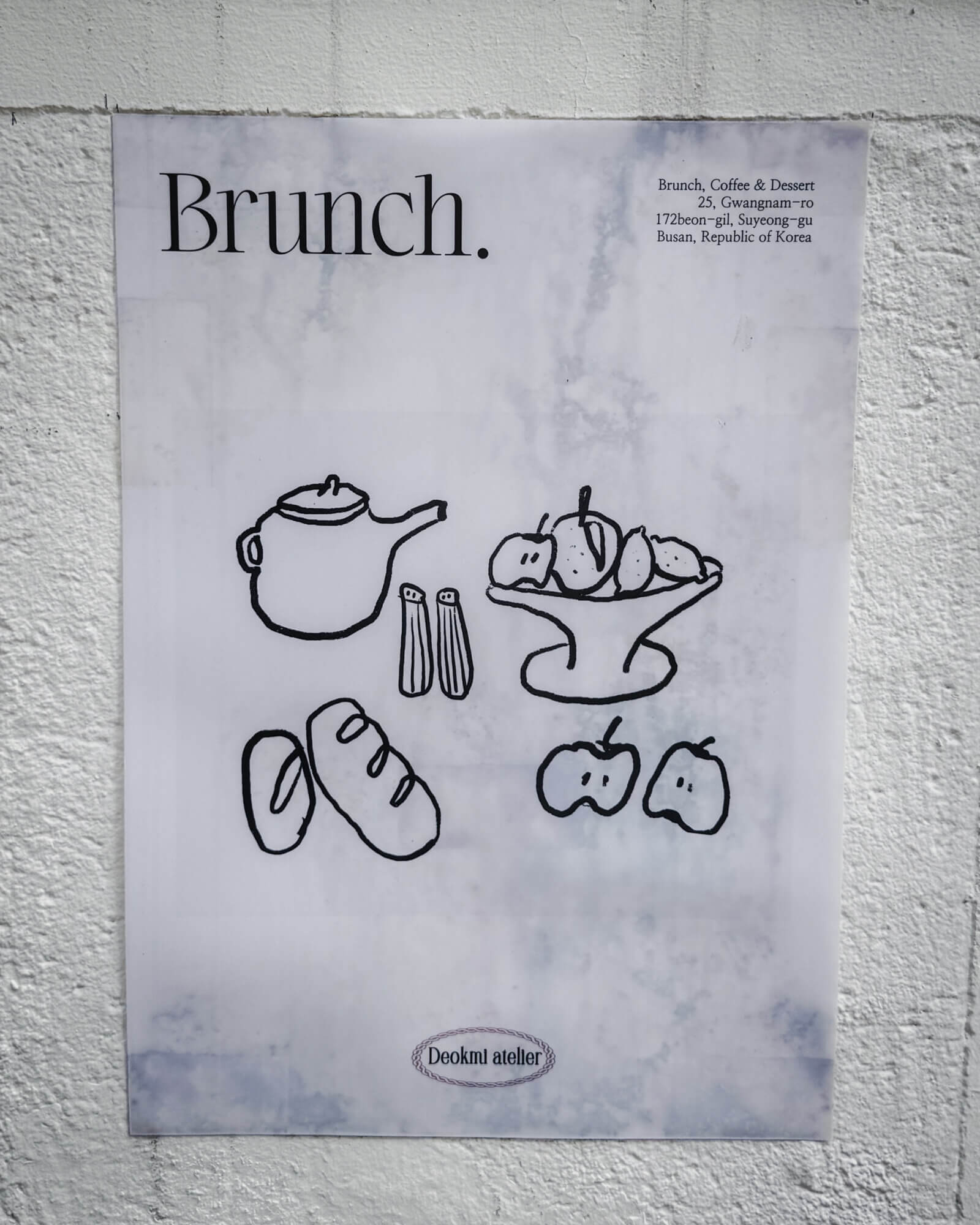 photo of a poster from a brunch place