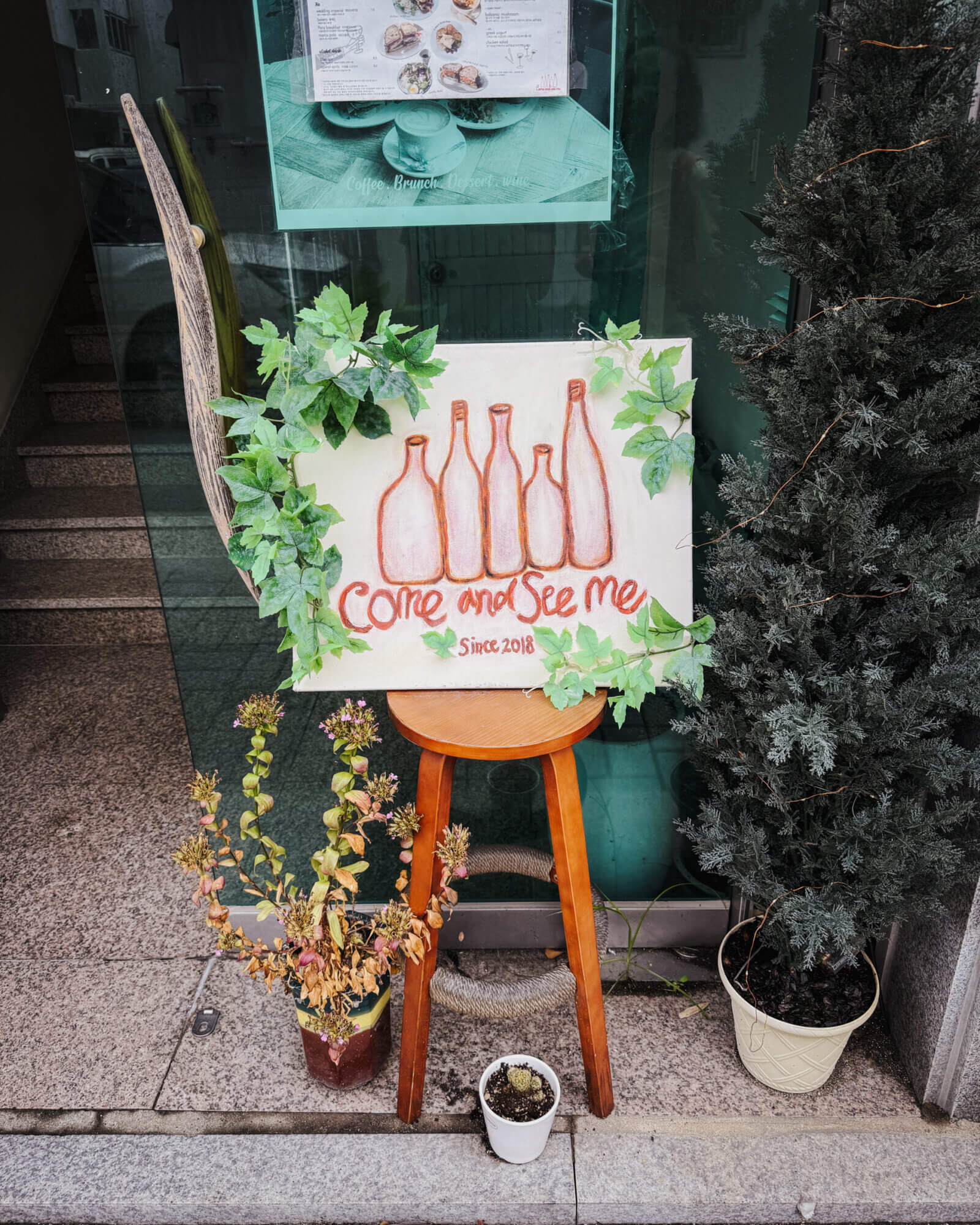 photo of a handdrawn signboard