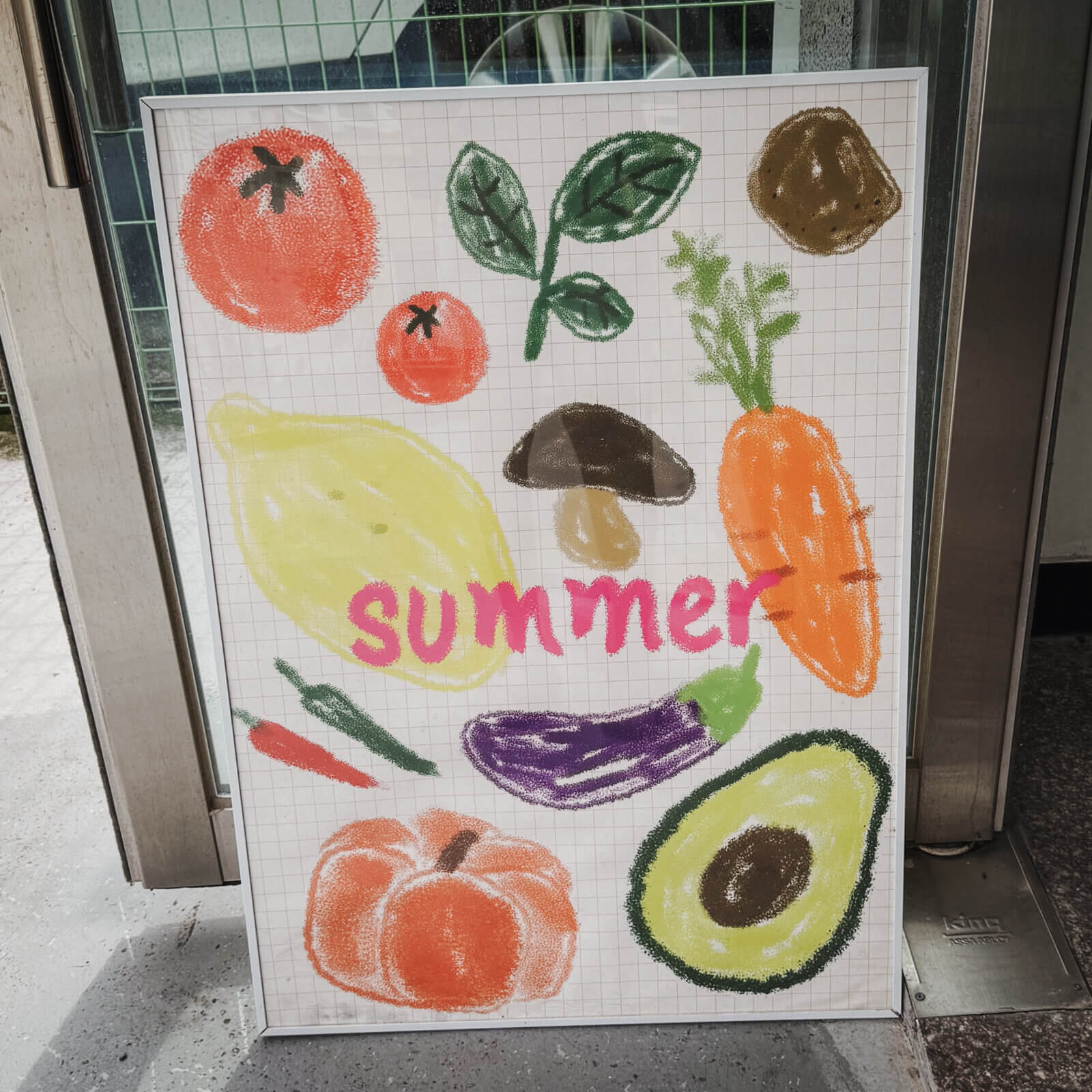 photo of a restaurant poster