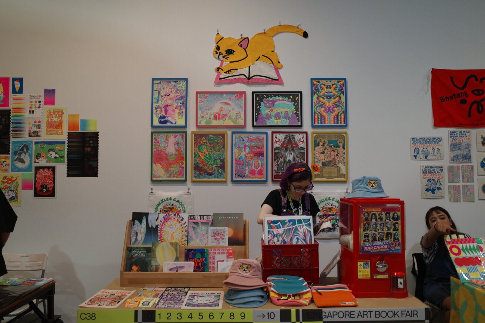singapore risograph studio "knuckles and notch"'s booth