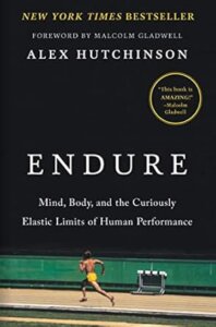 cover of the book, "Endure" by Alex Hutchinson