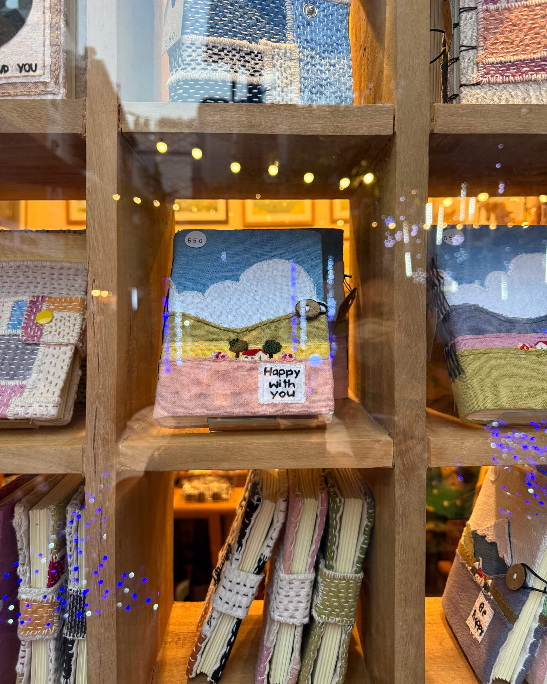 photo of sewn journal covers