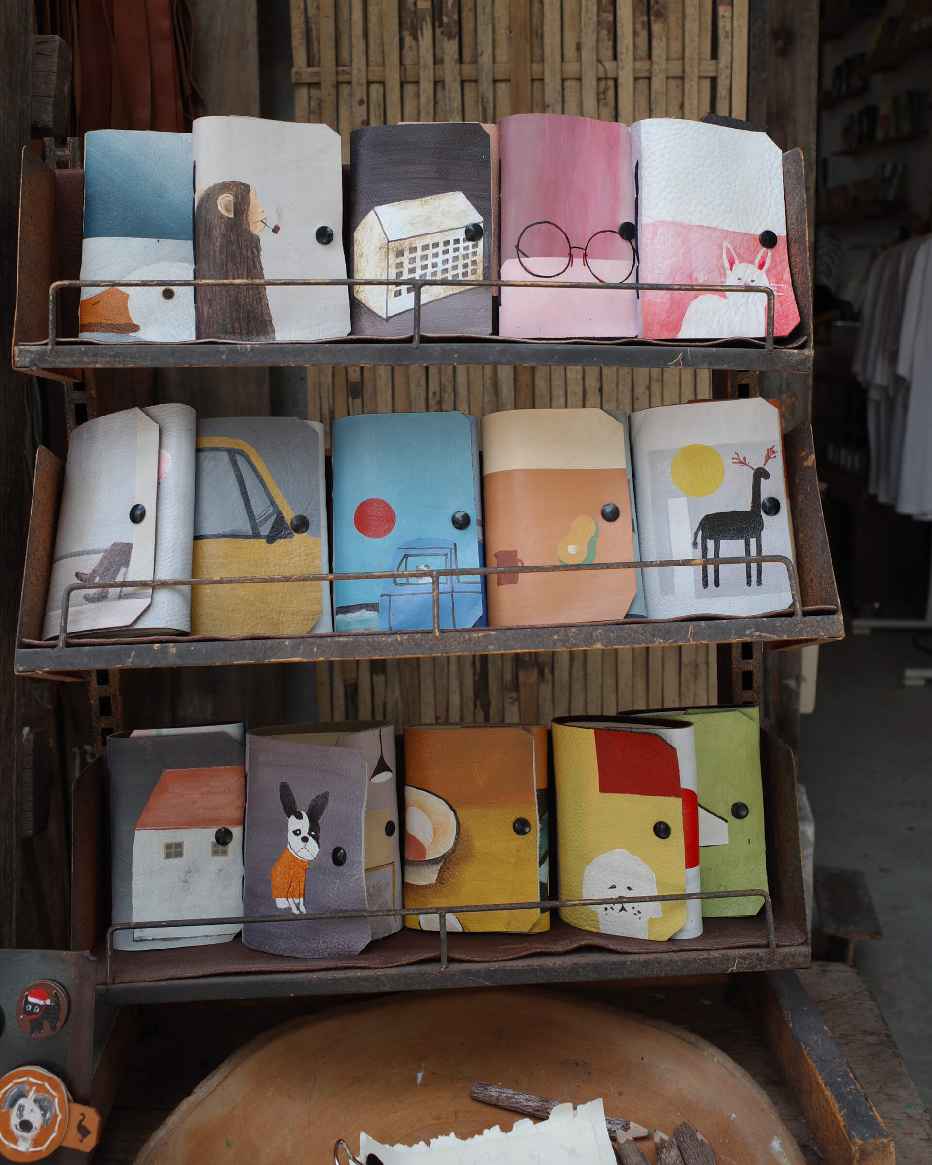 photo of hand painted journals
