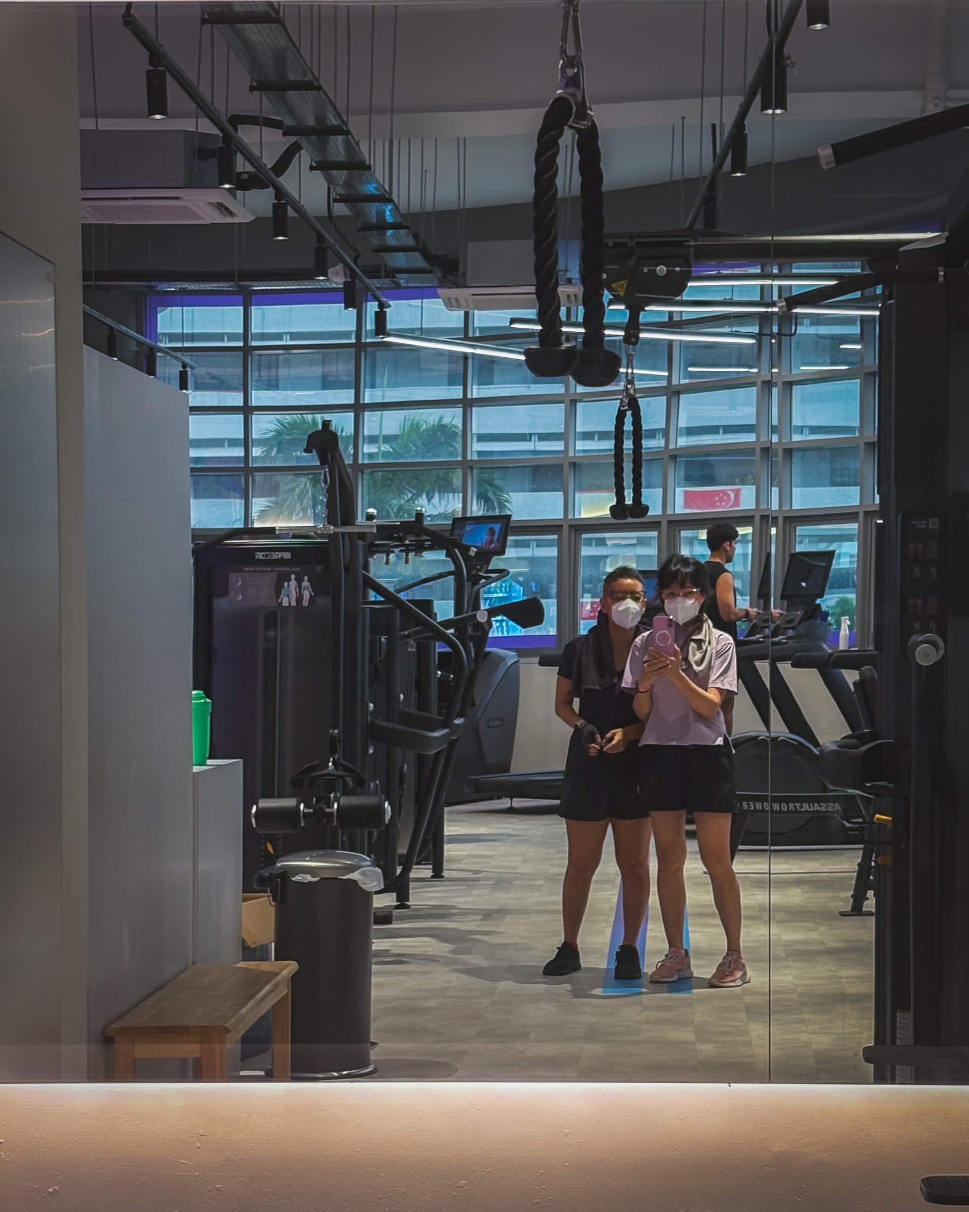 photo of us at a gym