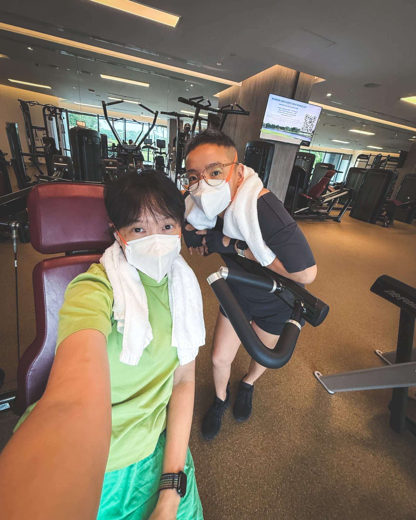 photo of my partner and i at the gym