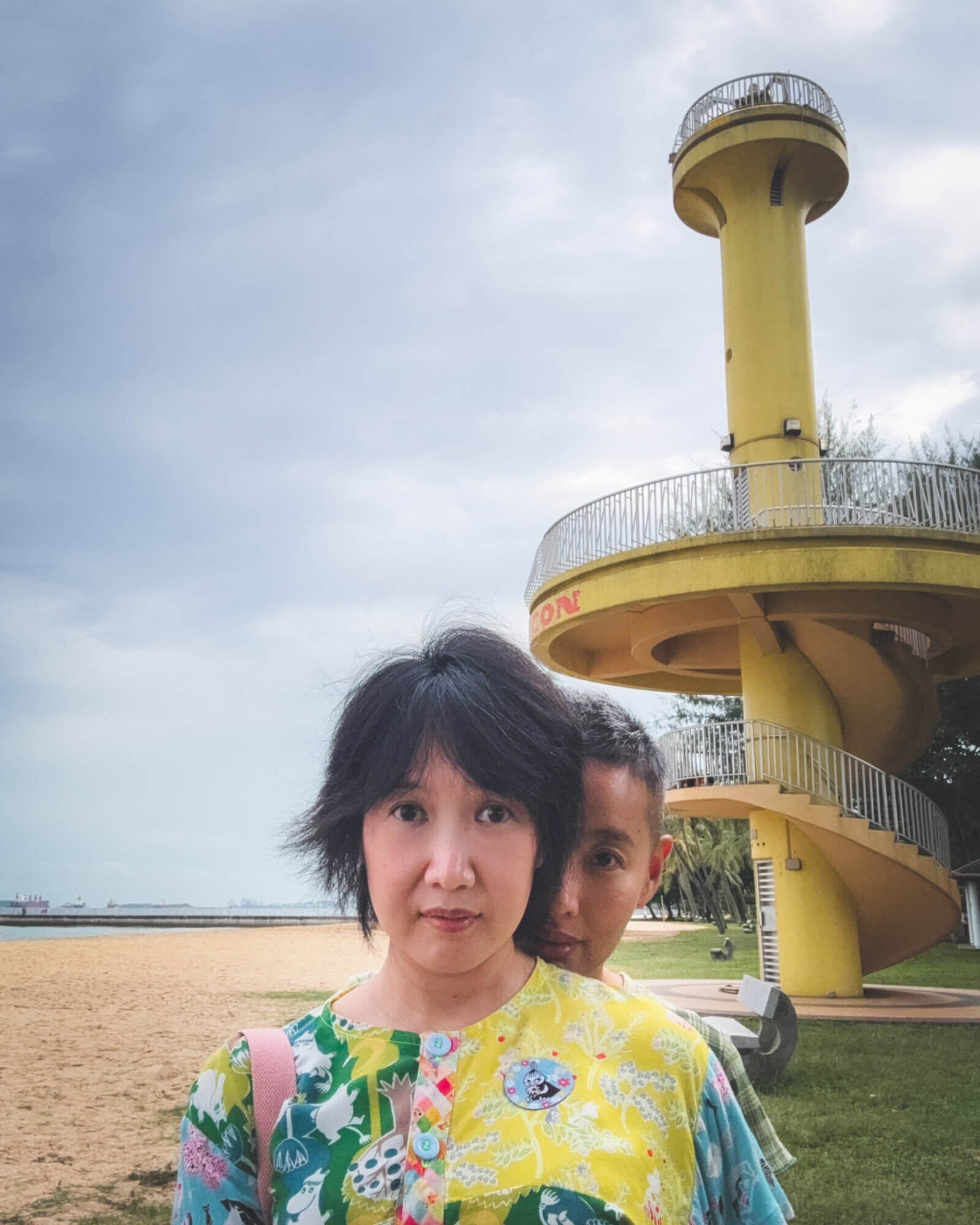 photo of my partner and I at the beach