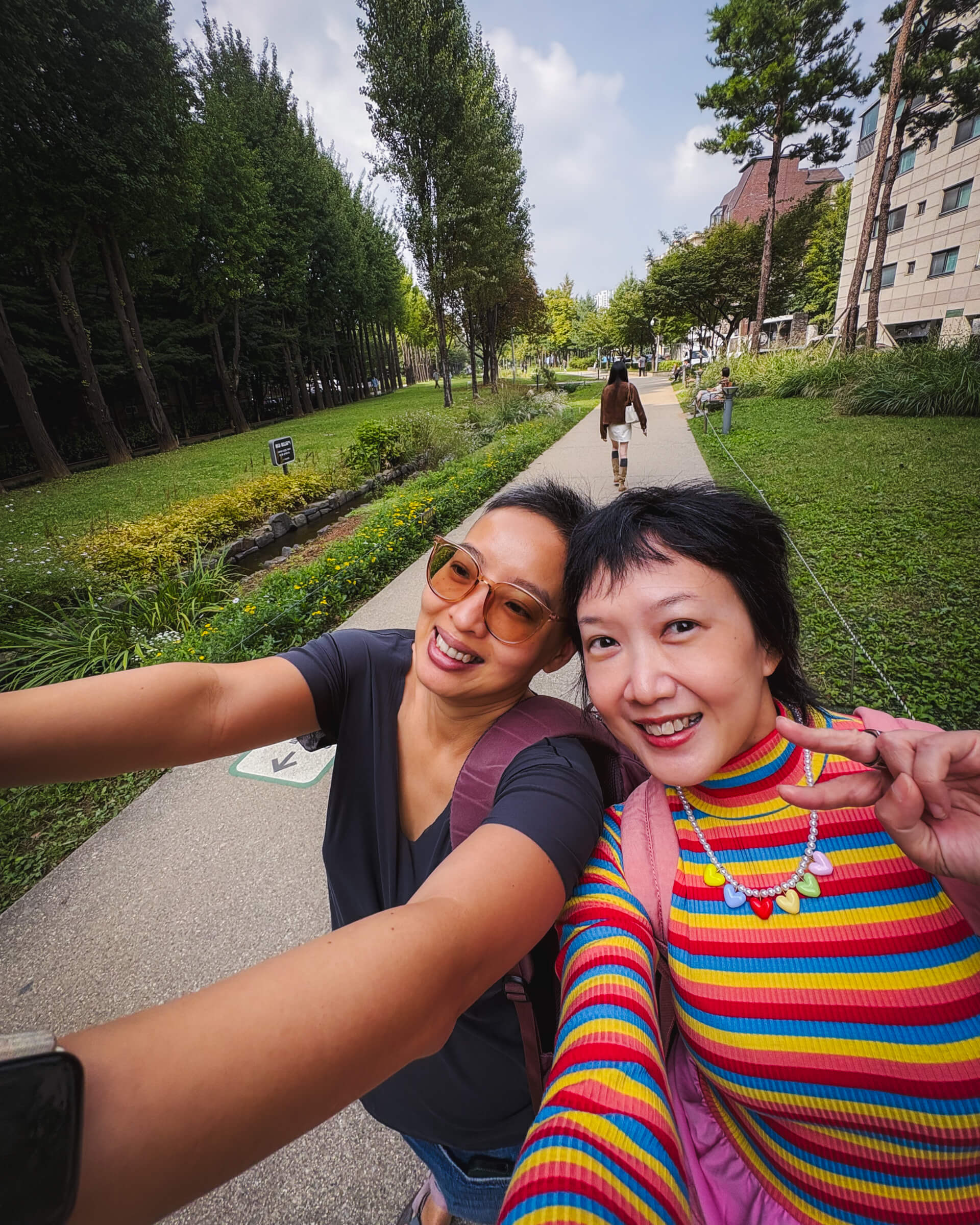 photo of us at a park in hongdae, seoul